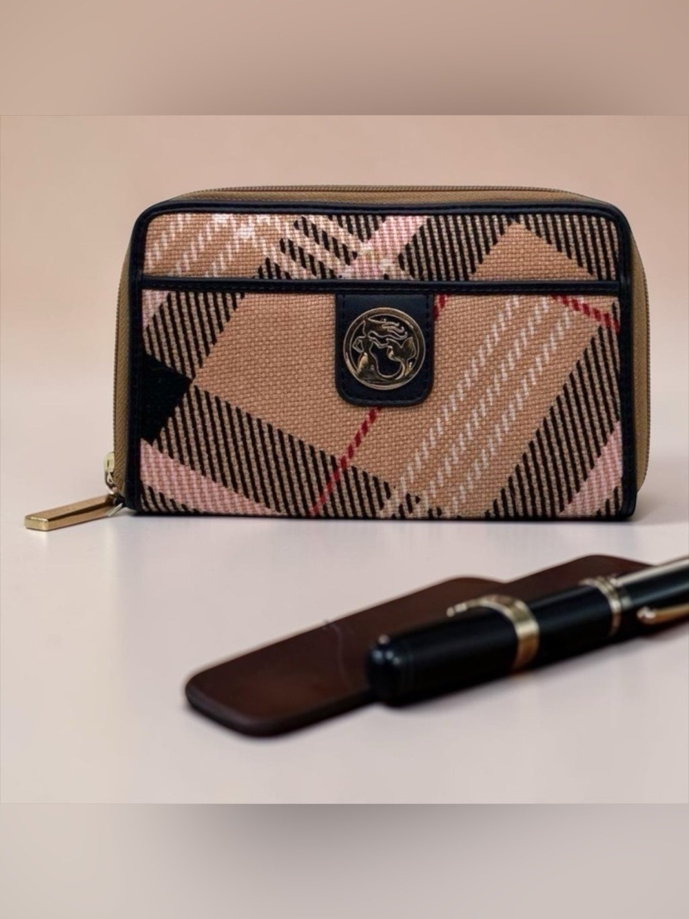Spartina 449 Telfair Continental Clutch Wristlet Wallet In The Telfair Plaid